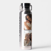 Funtie | Aangepast jaartal kool fort 4 Fotocolage Waterfles (Achterkant)