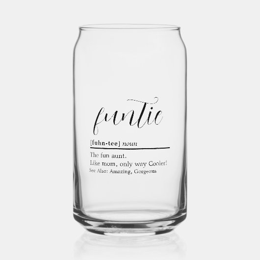 Funtie Definitie Bierblik Glas (Voorkant)