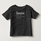 Funtie Definition Shirt, tante Shirten, tante Shir Kinder Shirts (Voorkant)