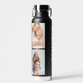 Funtie | Fun Cool Aunt Custom Name 4 Photo Collage Waterfles (Voorkant)