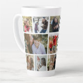 Funtie Tante Foto Collage Latte Mok (Linkerhoek)