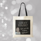 FunTote! Grijs haar, Wisdom Highlights Canvas tas