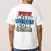 FunWithBonus.com Front Pocket #pinball - Twee zijd T-shirt (Achterkant)