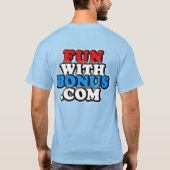 FunWithBonus.com - Logo - VoorZak - Met twee T-shirt (Achterkant)