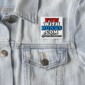 FunWithBonus.com Vierkante Knoop Button 5,1 Cm (In situ)