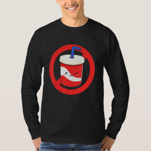 Funy Healthy Drink Water Kute Ban Diet T-shirt