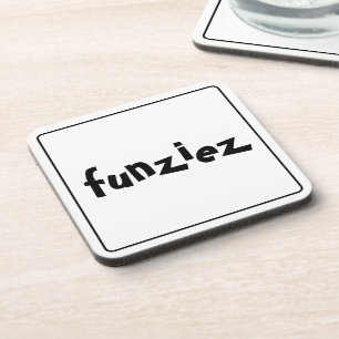 "Funziez" Slang zinsnede Bier Onderzetter