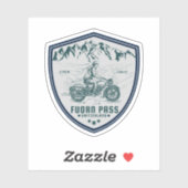 Fuorn Pass-Ofenpass swiss-alps motorrijwiel Sticker (Vel)
