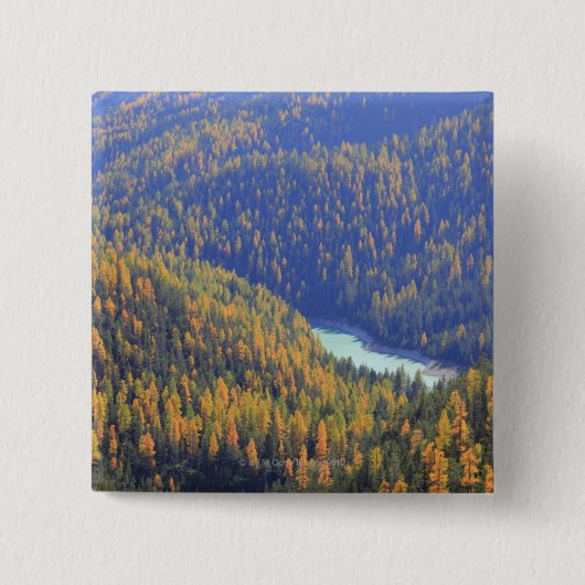 Fuorn Pass Vierkante Button 5,1 Cm (Voorkant)