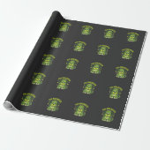 Fur-Ankenstein Grappige Frankenstein Hond Hallowee Cadeaupapier (Uitgerold)