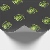 Fur-Ankenstein Grappige Frankenstein Hond Hallowee Cadeaupapier (Hoek)