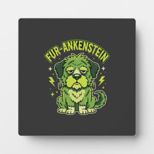 Fur-Ankenstein Grappige Frankenstein Hond Hallowee Fotoplaat