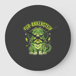 Fur-Ankenstein Grappige Frankenstein Hond Hallowee Grote Klok