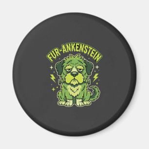 Fur-Ankenstein Grappige Frankenstein Hond Hallowee Magneet