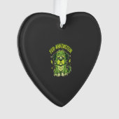 Fur-Ankenstein Grappige Frankenstein Hond Hallowee Ornament (voorkant)