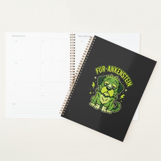 Fur-Ankenstein Grappige Frankenstein Hond Hallowee Planner (Display)