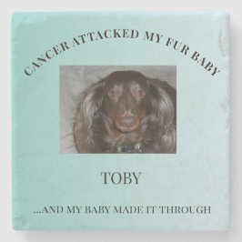 Fur Baby Courage & Healing Design Stenen Onderzetter