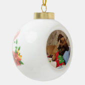 Fur Baby gepersonaliseerde keramische balkversieri Keramische Bal Ornament (Links)