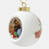 Fur Baby gepersonaliseerde keramische balkversieri Keramische Bal Ornament (Rechts)