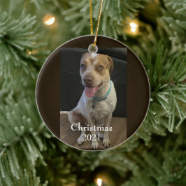 Fur Baby kerstversiering Keramisch Ornament