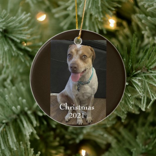 Fur Baby kerstversiering Keramisch Ornament (Boom)