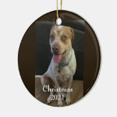 Fur Baby kerstversiering Keramisch Ornament (Links)