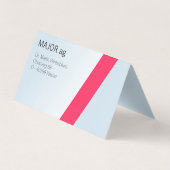 Für diskrete Nachrichten Visitekaartje (Achterkant)