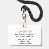 Für Doggen Aussteller Badge (Achterkant met lanyard)
