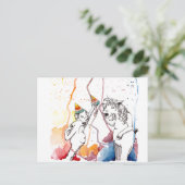 Für Einhörner und Einhorn Fans Briefkaart (Staand voorkant)