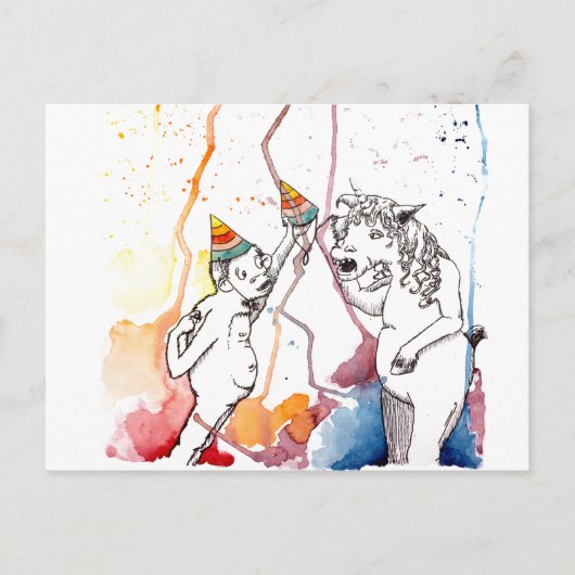 Für Einhörner und Einhorn Fans Briefkaart (Voorkant)