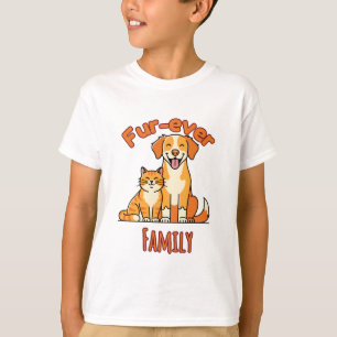 Fur‑ever Familie – Mooie Kat & Hond voor Huisdier T-shirt