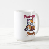 Fur‑ever Family for Cute Cat & Dog Lover Koffiemok (Voorkant rechts)