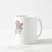 Fur-ever Friends – Cute Dog & Cat Besties Tee  Koffiemok (Voorkant rechts)