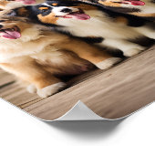 Fur-ever Friends: Schattige Puppy Poster (Hoek)