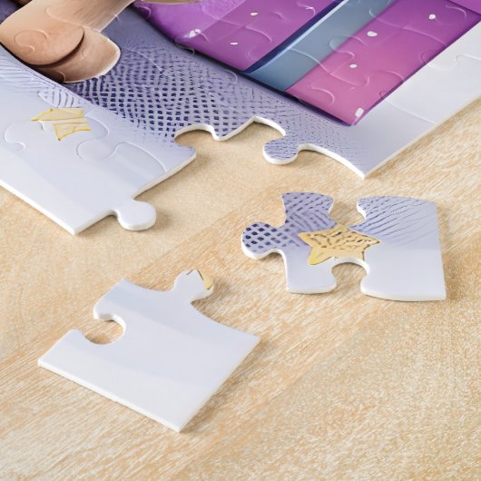 Fur-ever Fun Lucky Chihuahua Puppy & Kleurrijke Gi Legpuzzel (Zijkant)