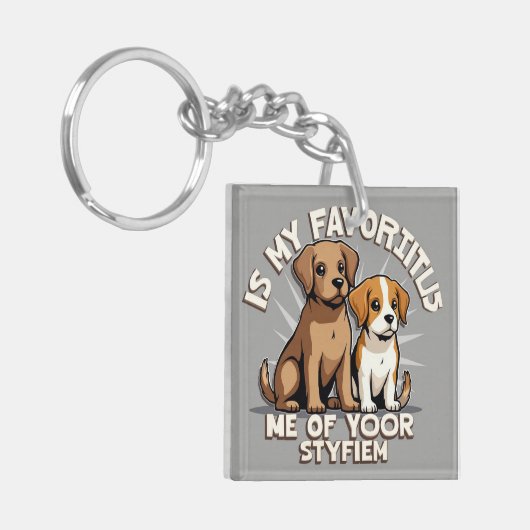 Fur-Ever Home Sleutelhanger (Voorkant Links)