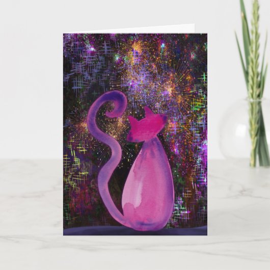 Fur-Ever in Our Hearts Cat Sympathy Card Kaart (Voorkant)