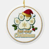 Fur-ever Kerstmis Pootafdruk Ornament (Achterkant)