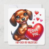 Fur-Ever Mijn Valentijn - Valentijnsdag Kaart (Voorkant)