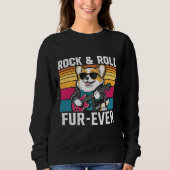 Fur-Ever Rock & Roll With A Rockin Corgi Trui (Voorkant)