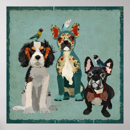 FUR & FEATHERS Art Poster (Voorkant)