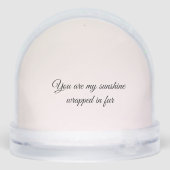 Fur-filled Sunshine Holiday Tribute Sneeuwbol (Achterkant)