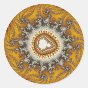 Fur - Fractal Ronde Sticker