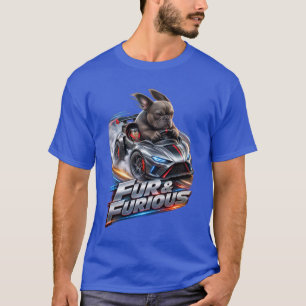 Fur & Furious Franse Bulldog T-shirt