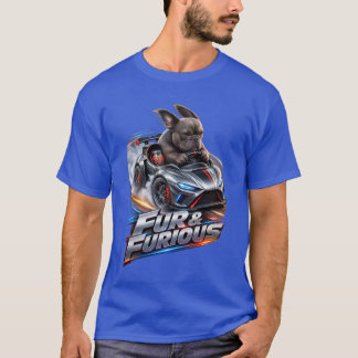 Fur & Furious Franse Bulldog T-shirt