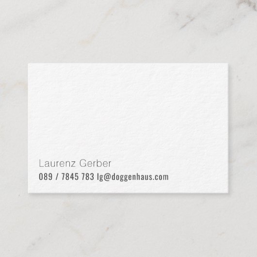 Für Herren mit Anspruch und Schwarzen Ideen Visitekaartje (Voorkant)