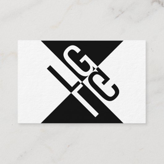 Für Herren mit Anspruch und Schwarzen Ideen Visitekaartje (Achterkant)