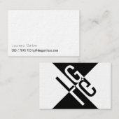 Für Herren mit Anspruch und Schwarzen Ideen Visitekaartje (Voorkant / Achterkant)