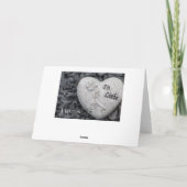 Für immer im Herzen - in Liebe! Kaart (Achterkant)