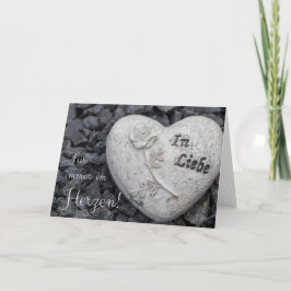 Für immer im Herzen - in Liebe! Kaart